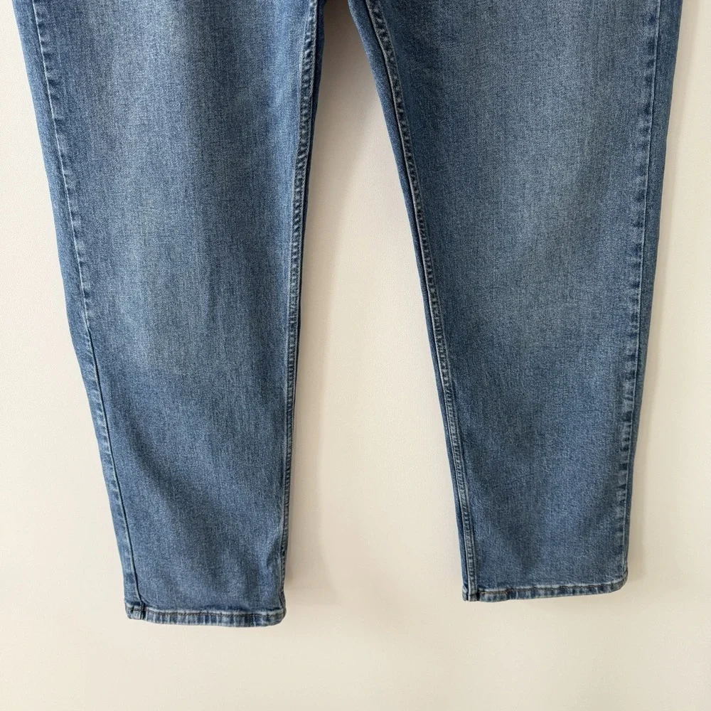 Levis 505 Jeans Mens 40x30 Classic Fit Straight Leg Stretch Denim Medium Wash